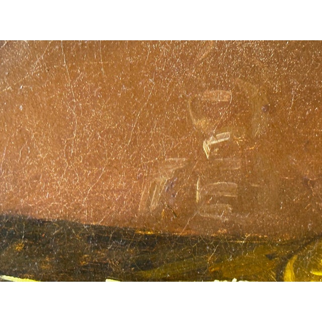 Large 19th Century Oil Painting Military Dress Portrait of Napoleon Bonaparte Wearing the Grand Cross of the Légion D’honneur For Sale - Image 12 of 18