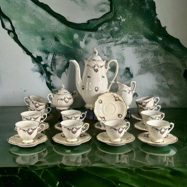 Tea Service from Tirschenreuth, 1838, Set of 25 For Sale - Image 11 of 11