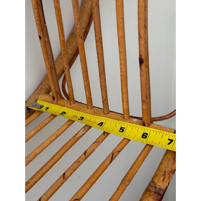 Coastal Bent Bamboo Round Shelf For Sale - Image 4 of 12