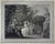 Museum quality pair of late 18th C French copper engravings depicting refined outdoor musical gatherings, beautifully...