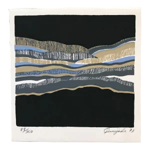 Robert Quijada "Abstract Composition" Limited Edition Silkscreen - Handsigned - 1973