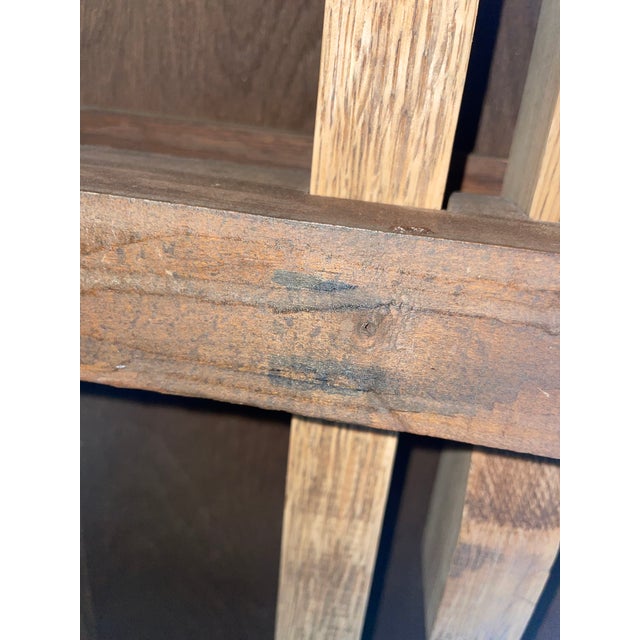 Vintage A. Brandt Ranch Oak Dining Table With Slide Out Leaf Extensions For Sale - Image 9 of 9
