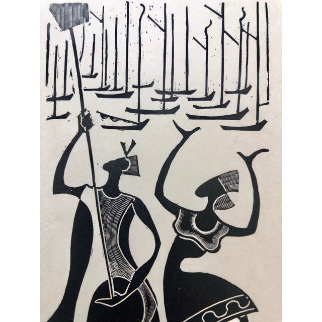 Genre: Brazilian Art Deco, African Diaspora Bahian Carnival Subject: Abstract Medium: Print Surface: Paper Country: Brazil...