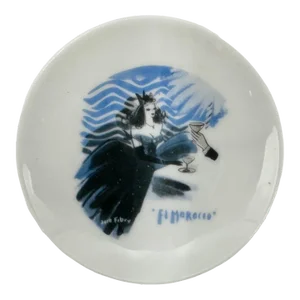 Vintage El Morocco Nightclub Nyc Ashtray New York City Porcelain Dish
