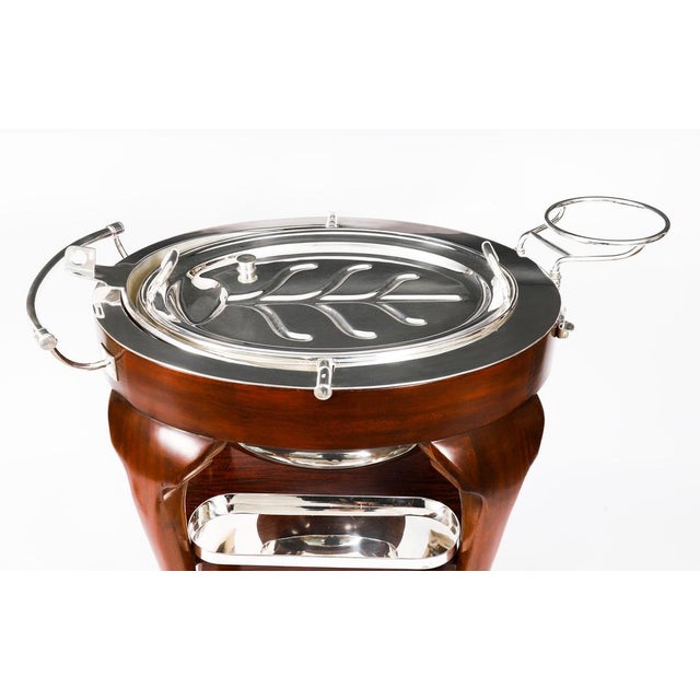 Antique Art Deco Drakes Silver Plated Beef Carving Trolley, 1930s For Sale - Image 11 of 18