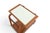 Mid 20th Century Danish Modern Flip Top Bar Cart in Teak + Cream Laminate For Sale - Image 9 of 11