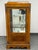 Design Plus Gallery presents a Vintage Louis XVI Style Marquetry Vitrine Display Cabinet. The tall cabinet showcases...