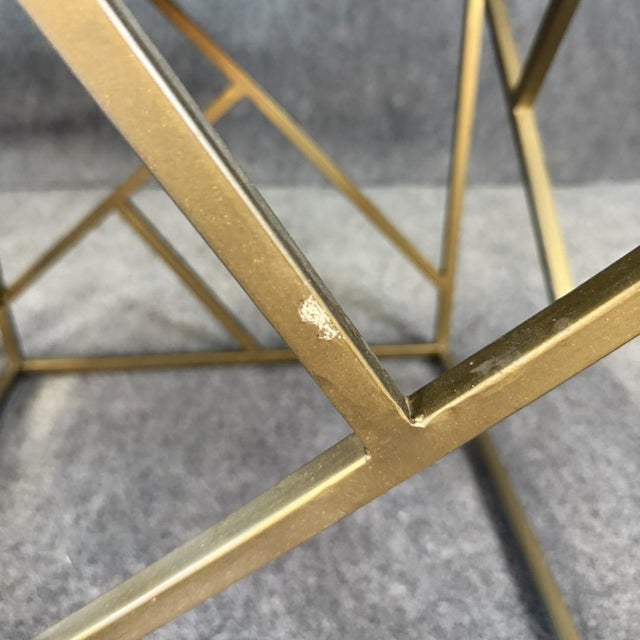 Pair of Crestview Bengal Manor Burnished Ebony Crazy Cut Iron End Tables For Sale - Image 11 of 12