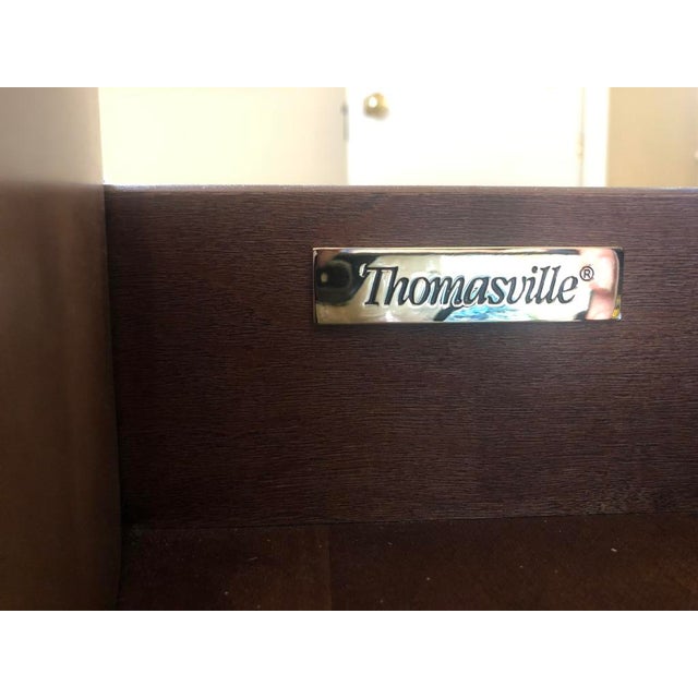 Thomasville Studio 455 Peninsula Bedside Table W/ Two Drawers, 1