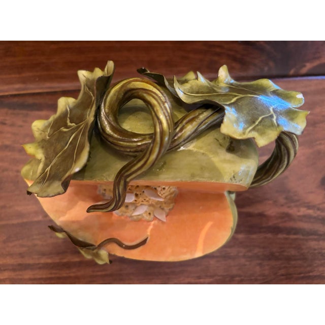 Traditional Beautiful Katherine Houston Porcelain Melon Sculpture For Sale - Image 3 of 16