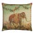 Elephant Tapestry Cushion With Feather Filler - 46x46cm (18"x18") For Sale