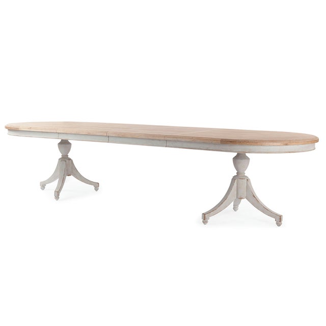 This piece is available only as shown, and will ship in 2-3 weeks. The Madeline Dining Table is a beautiful double...