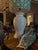 Ceramic The Ashford Lamp - Ivory Floral Ginger Jar Lamp With Handmade Sage Botanical Lampshade For Sale - Image 7 of 7