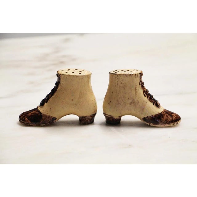 19th Century, Victorian Toothpick Holder Depicting Woman Shoes - Set of 2 For Sale - Image 13 of 13