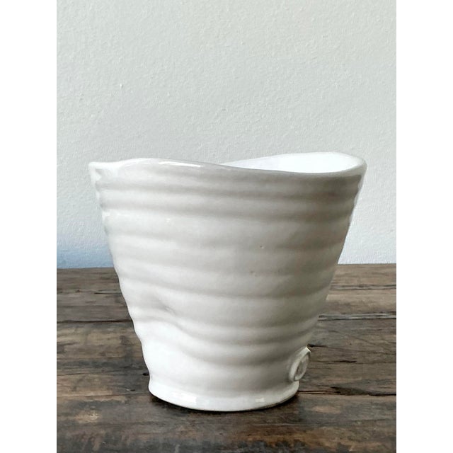 Ceramic Vintage Boho Montes Doggett Studio Pottery Vase For Sale - Image 7 of 10