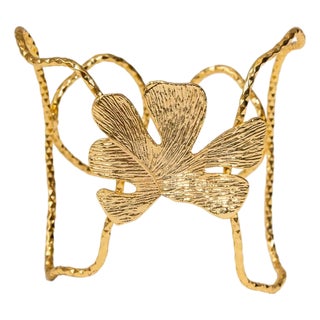 Eternal Leaves Gold Arm & Cuff Bracelet For Sale