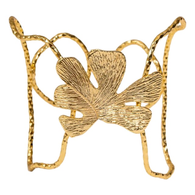 Eternal Leaves Gold Arm & Cuff Bracelet For Sale