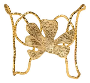 Eternal Leaves Gold Arm & Cuff Bracelet