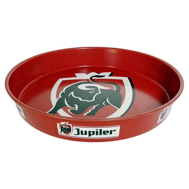 French Advertising Tray in Red and Black Metal, France, 1960s For Sale - Image 12 of 12