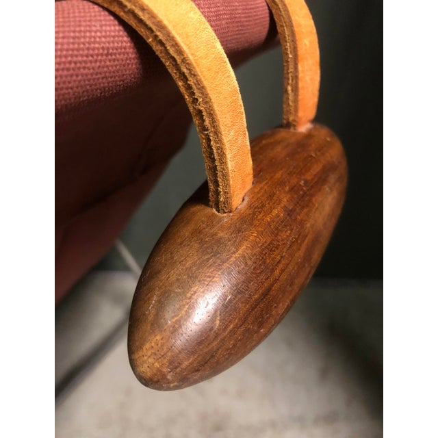 Maroon BO-360 Lounge Chair by Erik Ole Jørgensen for Bovirke, 1953 For Sale - Image 8 of 8