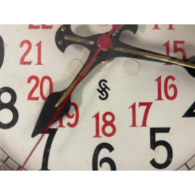 Bauhaus 24-Hour Wall Clock from Siemens Halske, Germany, 1930s For Sale - Image 11 of 16