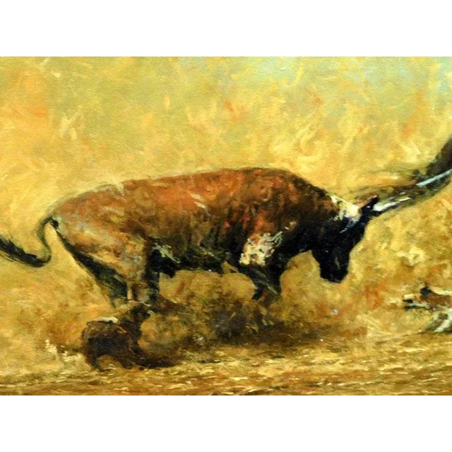 2010s Robert Hagan "A Little Help" Original Oil Painting Hand Signed For Sale - Image 5 of 7