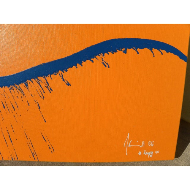 2006 Modern Abstract Signed Acrylic Painting For Sale - Image 4 of 13