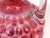 Glass Hobbs Windows Swirl Cranberry Opalescent Cruet No. 326 c. 1888 For Sale - Image 7 of 10