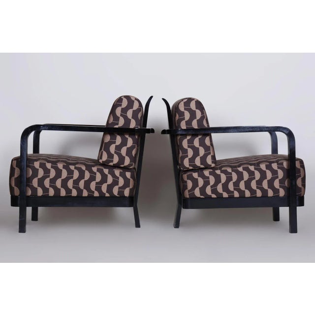 Set of Vintage Art Deco Chairs in Oak by Josef Chochol, 1920s For Sale - Image 4 of 12