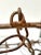 Vintage Wrought Iron Hanging Planter Basket With Scrollwork & Original Chain For Sale - Image 11 of 12