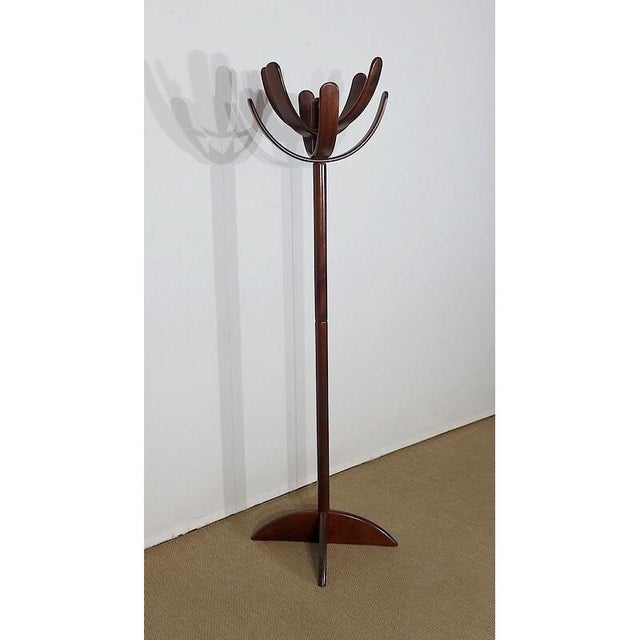 Coat Stand in White Lacquered Wood, 1970s, in Good conditions. Designed 1970 to 1979 I have official proof of authenticity...