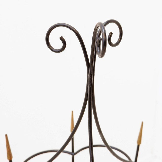 Mid-Century Modern Wrought Iron Umbrella Stand, 1960s For Sale - Image 4 of 12