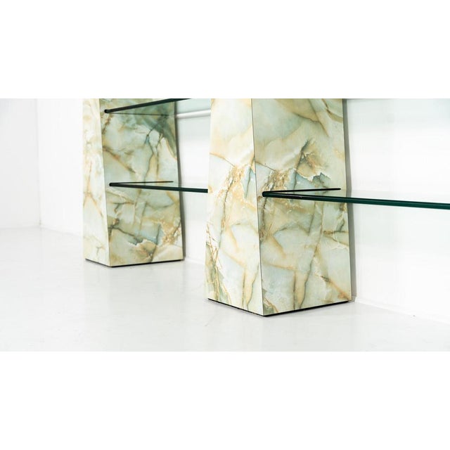 Mid-Century Modern Shelf in Stone and Glass, 1970s For Sale - Image 16 of 18