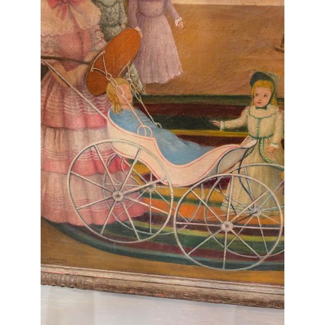 Antique Signed Painting Magnificent Dolls Palace For Sale - Image 14 of 14