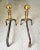 Metal Pair 18th Century Early American Brass and Iron Canon Ball Andirons For Sale - Image 7 of 8