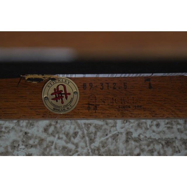 Pair of Stickley Mission Oak Arm Chairs For Sale - Image 16 of 18