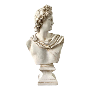 Ceramic Apollo Belvedere Bust Sculpture