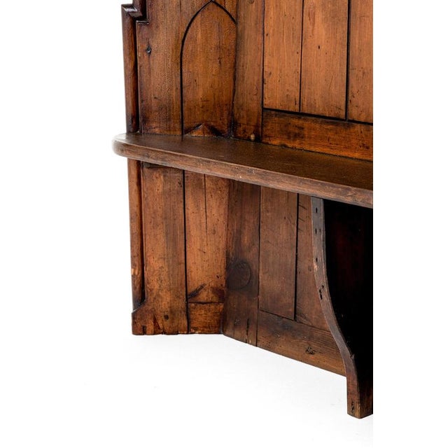Scottish Chapel Bench in Pitch Pine For Sale - Image 7 of 16
