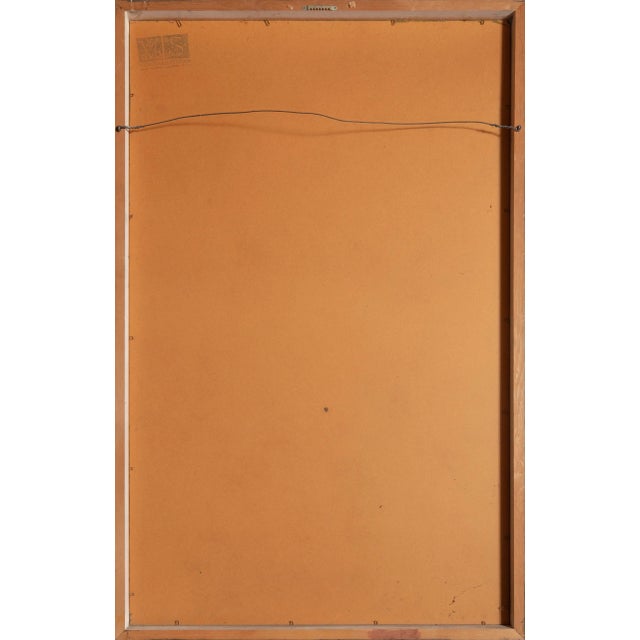 1960s Mandolins, Van Gaard Oil on Board, Signed Lower Left For Sale - Image 5 of 5