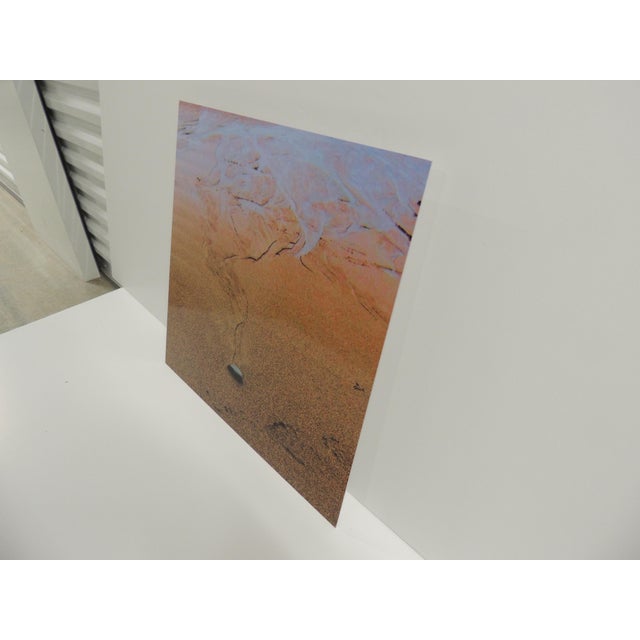 Mounted Metal Frame Photograph "Beach Whisper" For Sale - Image 4 of 5