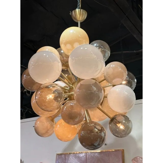 Murano Multi-Color Cloud Chandelier For Sale - Image 4 of 7