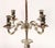 Vintage Victorian Silver Plate Rise and Fall Candelabra Table Lamp, 1920s For Sale - Image 4 of 15