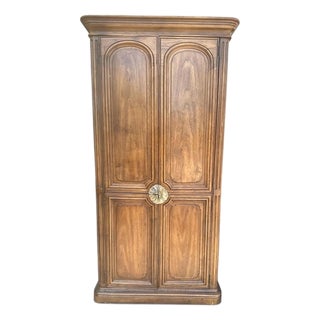 Henredon Solid Walnut Linen Press/Armoire - Late 20th Century - Late 20th Century - 2 Available For Sale