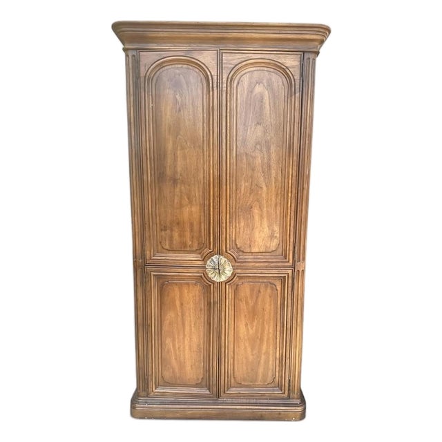 Henredon Solid Walnut Linen Press/Armoire - Late 20th Century - Late 20th Century - 2 Available For Sale