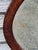 19th Century Victorian Oval Oak Wall Mirror Beveled Edge Antique Glass For Sale - Image 11 of 11