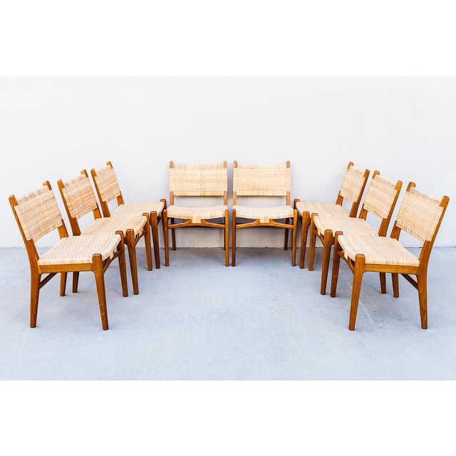 Wood 1960s Restored Hans Wegner Ch 31 Oak Dining Chairs - Set of 8 For Sale - Image 7 of 16