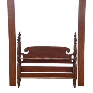 Vintage Full Size Mahogany Poster Bed For Sale