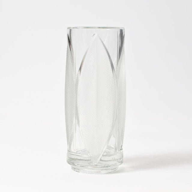 Lotos Glass Vase by Rudolf Jurnikl for Libochovice, 1970s For Sale - Image 3 of 10
