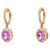 Early 21st Century 1.88 cts Natural pink sapphire and 0.44 cts diamond earrings in 18k gold For Sale - Image 5 of 18