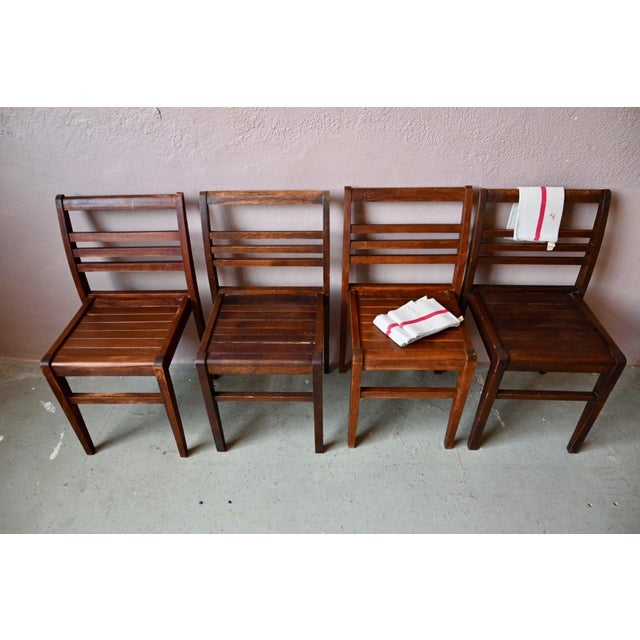 Reconstruction Chairs from René Gabriel, 1940s, Set of 4 For Sale - Image 4 of 10